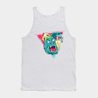 Monkey eat pizza Tank Top